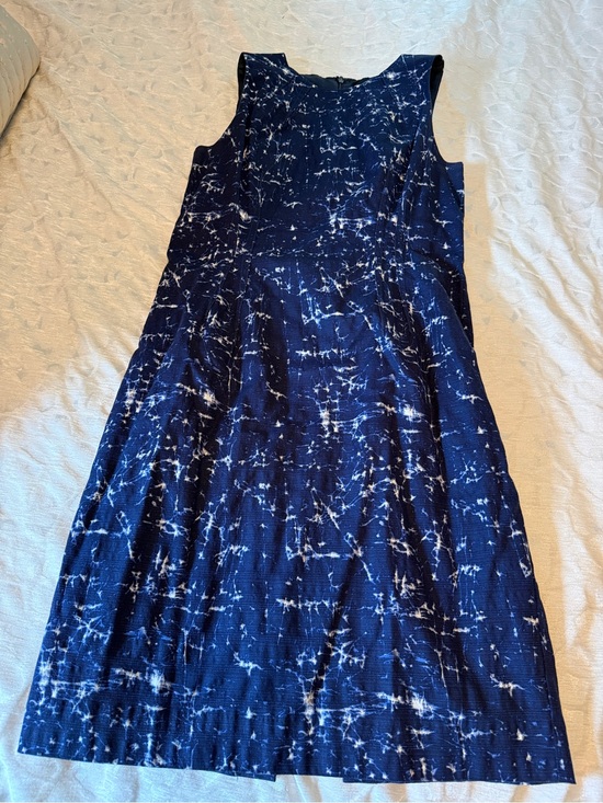 Michael Kors Dresses & Skirts - Great Condition, Michael Kors Navy Blue Sleeveless Tie-Dye Midi Dress